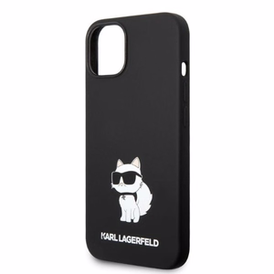 Karl Lagerfeld Silicone Choupette suojakuori iPhone 14 Plus:lle - musta
