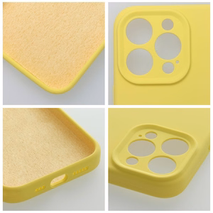 Silikoninen suojakuori iPhone 16:lle 2mm keltainen