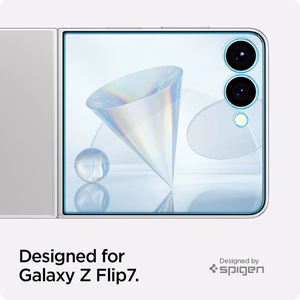Spigen Glas.TR EZ Fit HD Karkaistu lasi Näytönsuoja Samsung Galaxy Z Flip 7:lle - Läpinäkyvä