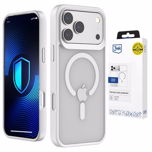 3mk Smoke MagCase - suojakuori iPhone 17 Pro Maxille - valkoinen-läpikuultava