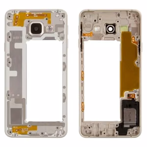 Keskikotelo Samsung A310 A3 2016 kultainen summerin ja sivupainikkeiden kanssa alkuperäinen (käytetty Grade B)