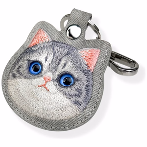 Nimmy Big Eyed Pet 2.0 Cat Tracker/Avaimenperan Suojakuori - harmaa