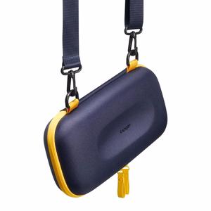 Spigen Nano Pop Pro Laukku Nintendo Switch 2:lle - Laivastonsininen ja Keltainen