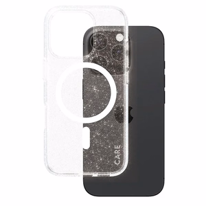 CARE by PanzerGlass Flagship Star Lit suojakuori iPhone 16 Pro 6.3' valkoinen/valkoinen MagSafe 1342