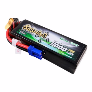 Gens Ace G-Tech 5000 mAh 14,8 V 4S1P 60C Lipo-akku, EC5-liittimellä – Bashing-sarja
