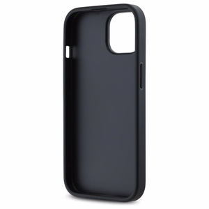 DKNY Quilted Stack Logo Suojakuori iPhone 15:lle - musta