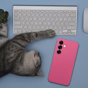 Suojakuori Samsung S26 Ultra silikoni 2mm vaaleanpunainen