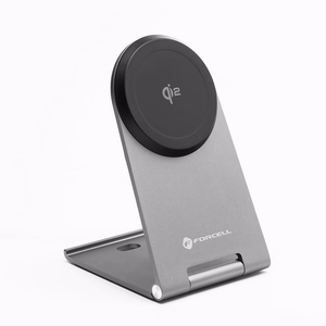 FORCELL F-ENERGY Flip Charge Qi2 15W langaton laturi MagSafe-yhteensopiva hopea