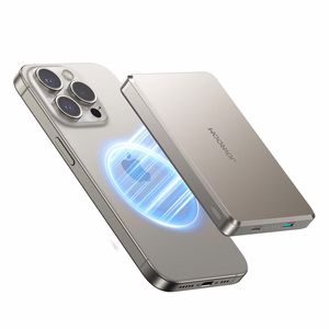 Joyroom JR-PBM08 Pro 22,5 W 10000 mAh varavirtalähde langattomalla latauksella ja 2 x USB-C-liitännällä – titaani