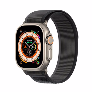 DUX DUCIS ranneke YJ nailon Apple Watch 42 / 44 / 45 / 49 mm musta harmaa
