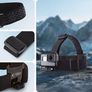 Tech-Protect GA100 Päähihna GoPro / DJI Musta