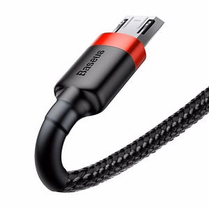 Baseus Cafule Micro USB -kaapeli 2A 3m (musta+punainen)