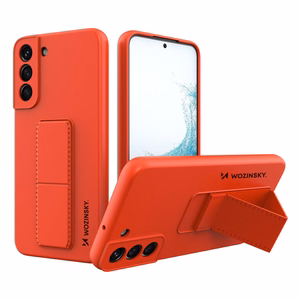 Wozinsky Kickstand Case silikoni tapauksessa jalusta Samsung Galaxy S22+ punainen
