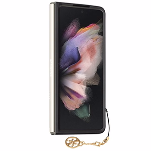 Guess Suojakuori Samsung Galaxy Z Fold 5:lle GUHCZFD5GF4GBR ruskea HC PU 4G Charm