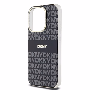 DKNY alkuperainen kovakuori IML Mono ja Raita MagSafe DKHMP15LHRHSEK iPhone 15 Pro:lle - musta