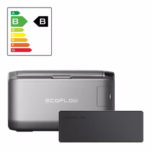Setti: EcoFlow Glacier 35L kannettava jääkaappi + 298Wh akku.