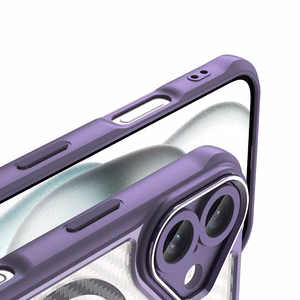 Leading Series MagSafe Silikoninen Suojakuori iPhone 16 Plus:lle - Violetti