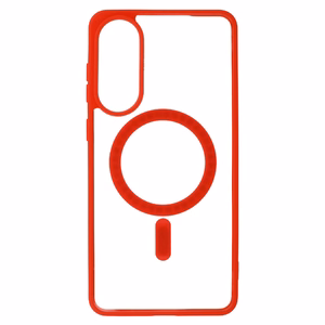 Acrylic Color MagSafe Suojakuori Samsung Galaxy S25 Edge:lle punainen