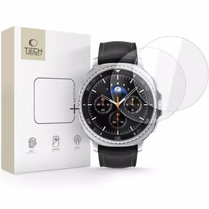 Tech-Protect Glass Fit+ 2 kpl Karkaistu lasi Samsung Galaxy Watch 8 Classic 46 mm:lle - Läpinäkyvä