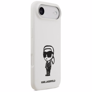 KARL LAGERFELD suojakuori iPhone 17 Air MagSafe-yhteensopiva KLHMP17MSKIGROH (Silicone W/ KL Sketch & Logo) valkoinen