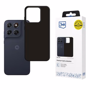 3mk Matt Case -suojakuori mallille Motorola Moto G87 – musta