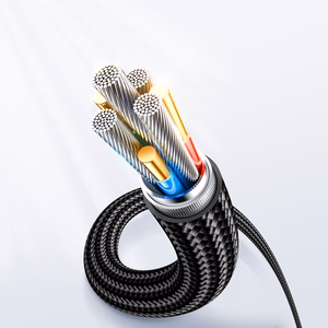 Joyroom A4 USB-C / Lightning Kaapeli 20W 1.2m näytöllä - musta