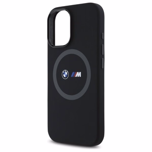 BMW M Silikoninen Printed Ring MagSafe suojakuori iPhone 16:lle - musta