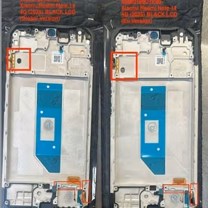 LCD-näyttö Xiaomi Redmi Note 14 4G (Europe) kosketusnäytöllä ja kehyksellä Midnight Black alkuperäinen (service pack)