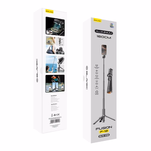 Blavec Selfie Stick Aluminium Fusion P-12 Magsafe Auto pop jalusta + kauko-ohjain 1,60 m (SSFP12-MTRAPB160) musta