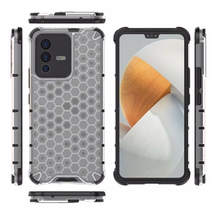 Honeycomb tapauksessa panssaroitu kansi geelirunko Vivo V23 5G läpinäkyvää varten