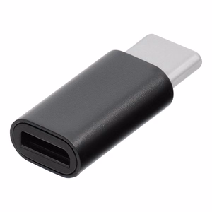 Adapteri Micro USB - Type C Blue Star - musta