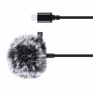 Puluz PU425 Solmiomikrofoni klipsillä 1.5m USB-C