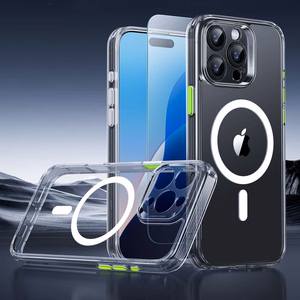 ESR Classic Pro Set Halolock MagSafe suojakuori iPhone 16 Pro Max -puhelimelle - kirkas