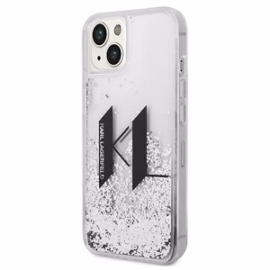 Karl Lagerfeld Liquid Glitter Big KL kotelo iPhone 14 - hopea - hopea