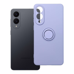 Silikoninen Suojakuori Renkaalla Samsung S25 EDGE:lle violetti