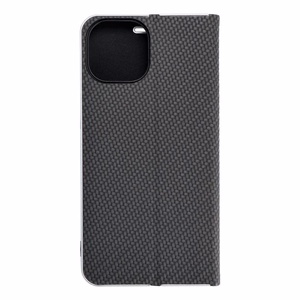 Läppäsuojakuori iPhone 15:lle Luna Book Carbon musta