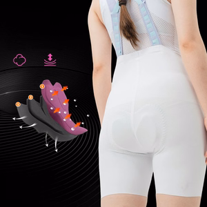 Rockbros YDDK017-1 TVI Women's Cycling Shorts with Bib and Pad Size S - White