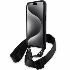 BMW M Edition Carbon Stripe & Hihna Suojakuori iPhone 15 Pro Maxille - musta