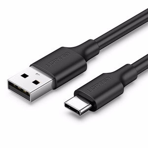 UGREEN US287 60116 USB-A – USB-C Kaapeli 2A 1,0 m, musta