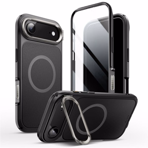 Supcase IBLSN Ares Flip Mag MagSafe Suojakuori iPhone 17 Air:lle - Musta
