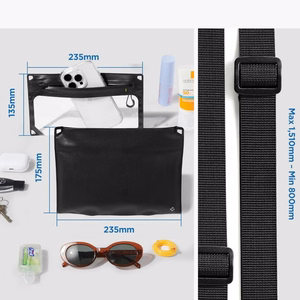 Spigen A640 universal vedenkestävä laukku olkahihnalla musta