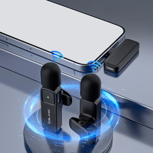 Blavec MK-01 ClipGo -nappimikrofonit, 2 kpl, USB-C (LMMK01-B) (väri: musta)