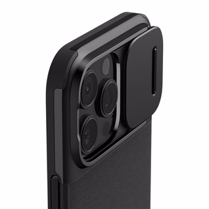 Spigen Optik Armor Mag Suojakuori MagSafe:lla iPhone 16 Pro Max:lle - musta