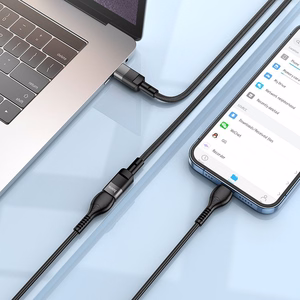 Sovitin Hoco (U107) USB-C - USB-C (OTG) 3A 1,2m musta