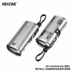 Power Bank WK Design "WP-19" Silver 5000mAh (22.5W)