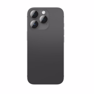 AmazingThing AR Aluminum 3 Lens Glass kameralinssikehyksellä iPhone 16 Pro / 16 Pro Max:lle - musta