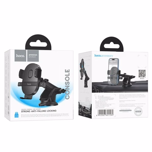 Auton puhelinteline Hoco H19 (dashboard/windshield) musta