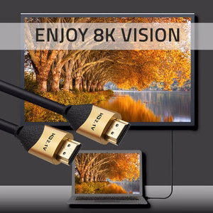 Qoltec 50355 – HDMI 2.1 Ultra High Speed -kaapeli, 8K 60 Hz, 28 AWG, kullanvärinen, 2 m