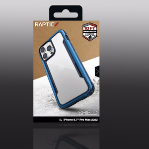 Raptic X-Doria Shield Case iPhone 14 Pro Max panssaroitu suojus sininen