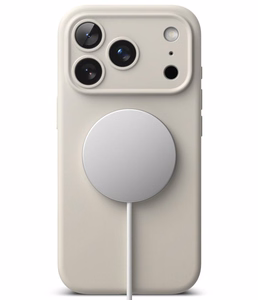 Ringke MagSafe -silikonisuojakuori laitteelle iPhone 18 Pro Max – beige
